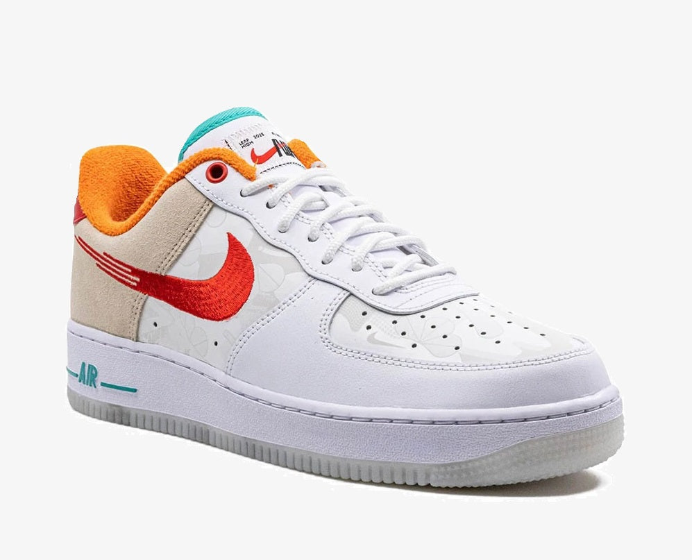 Nike Air Force 1 Low  PRM just Do It White Red Teal