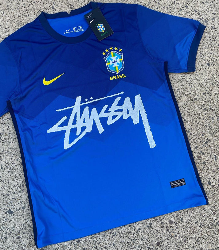 BRAZIL X STUSSY | Special Edition Jersey in "Blue"