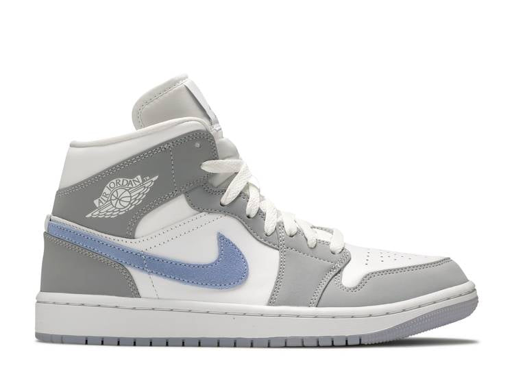 Jordan 1 Mid 'WOLF GREY ALUMINUM'