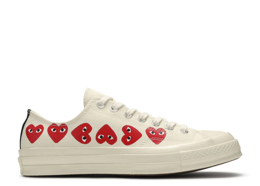 CDG X Chuck 70 LOW TOP 'MULTI HEART'