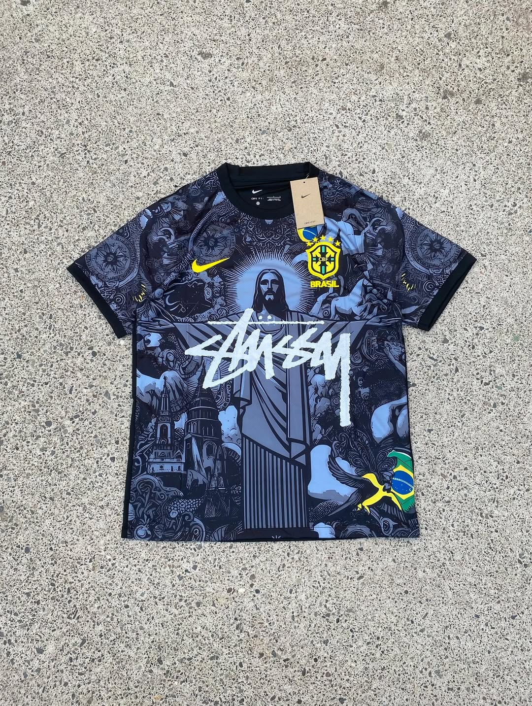 Brazil Christ The Reedemer x Stussy Jersey