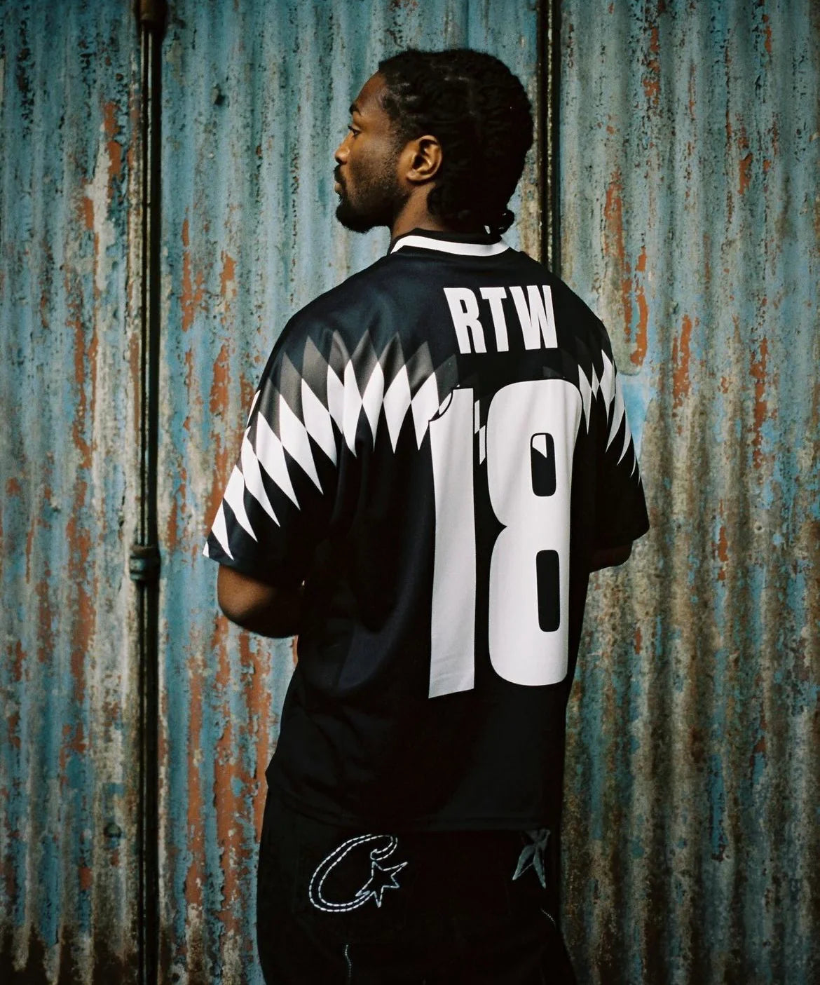 Corteiz Club RTW Football Jersey 'Black'