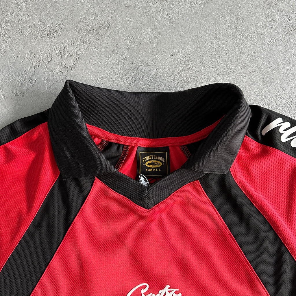 Corteiz Alcatraz Football Jersey 'Red'