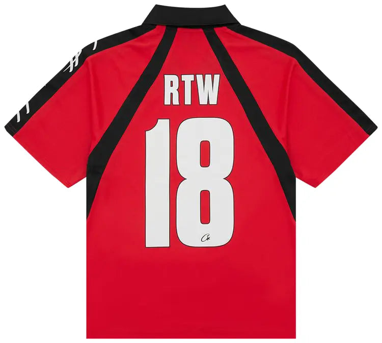 Corteiz Alcatraz Football Jersey 'Red'