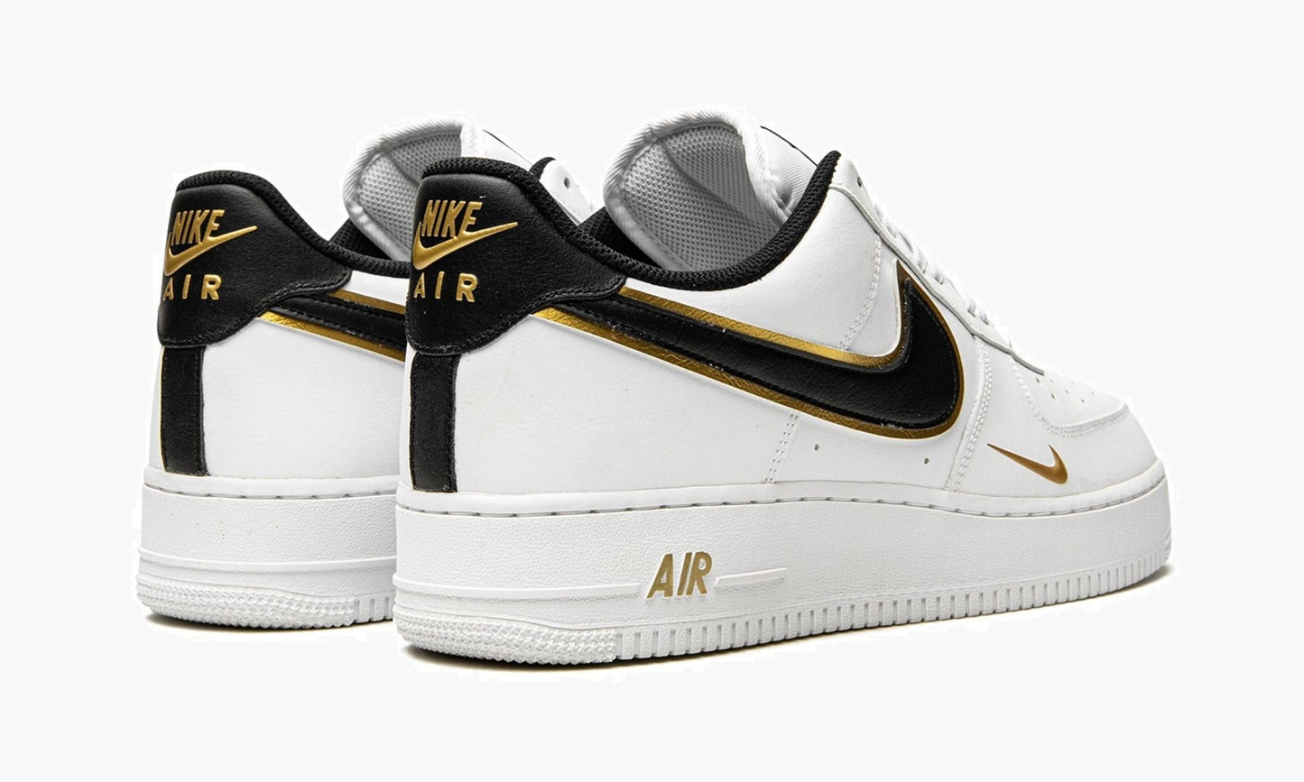 Air Force 1 07 LV8 Double Swoosh White Black Gold