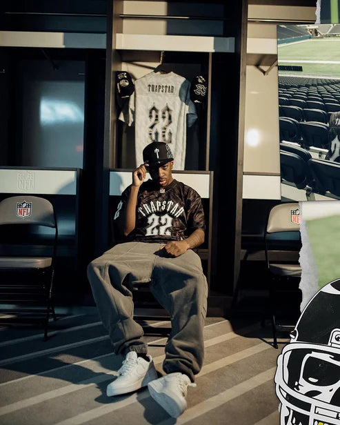 Trapstar x NFL Mitchell & Ness '22 Football Jersey Black